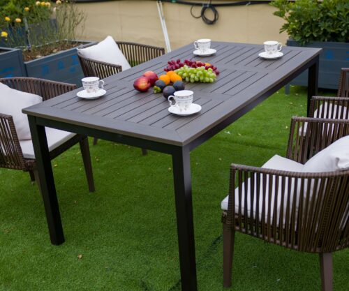 Alu wood-plastic table