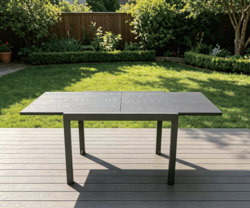 Steel & Alu extendable table