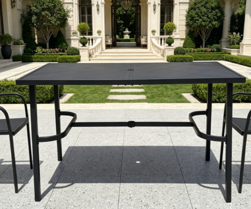High bar table for six-person