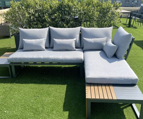 2*Alu two-seater sofa +2*Alu tea table