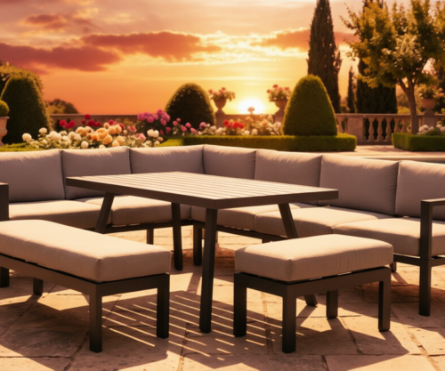 Aluminum sofa set