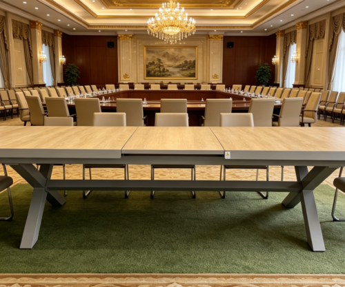 Alu glass auto extension table