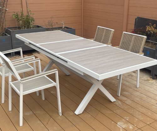 Aluminum auto extention with heat transfer table