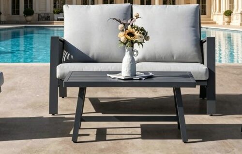 Aluminum sofa set (4 pieces)