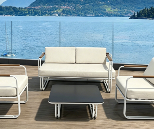 Iron sofa set of four pieces