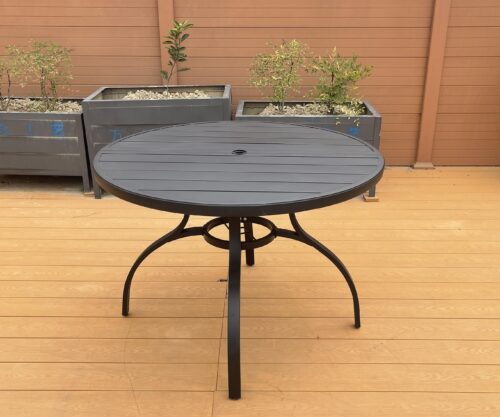 Steel splicing round Table