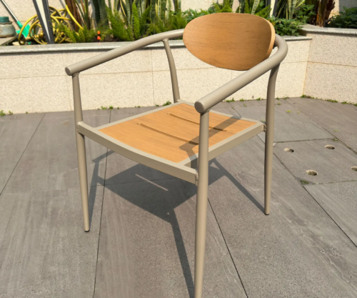 Alu plastic wood chair