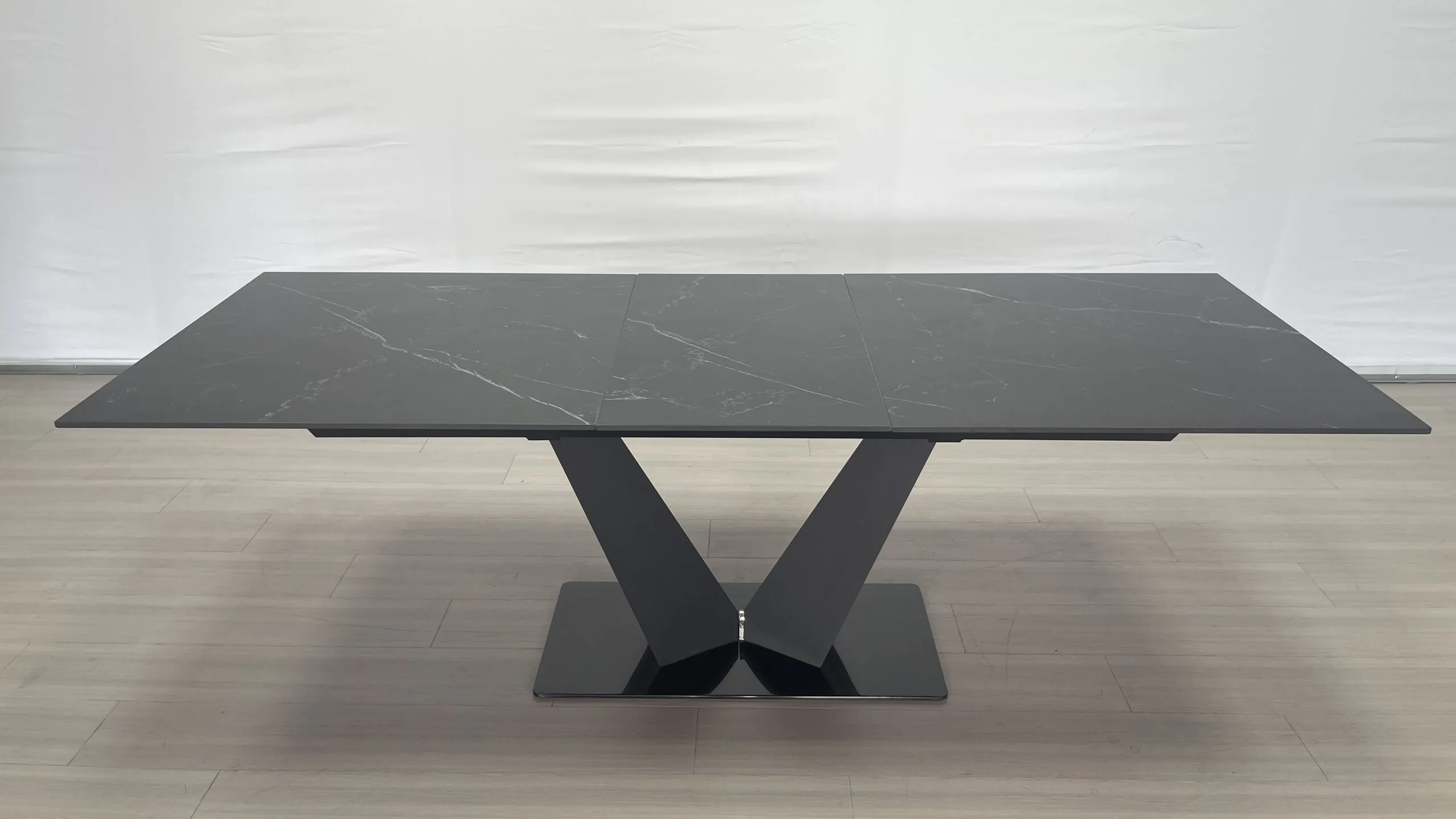 Sintered stone top steel extendable table - 图片 3