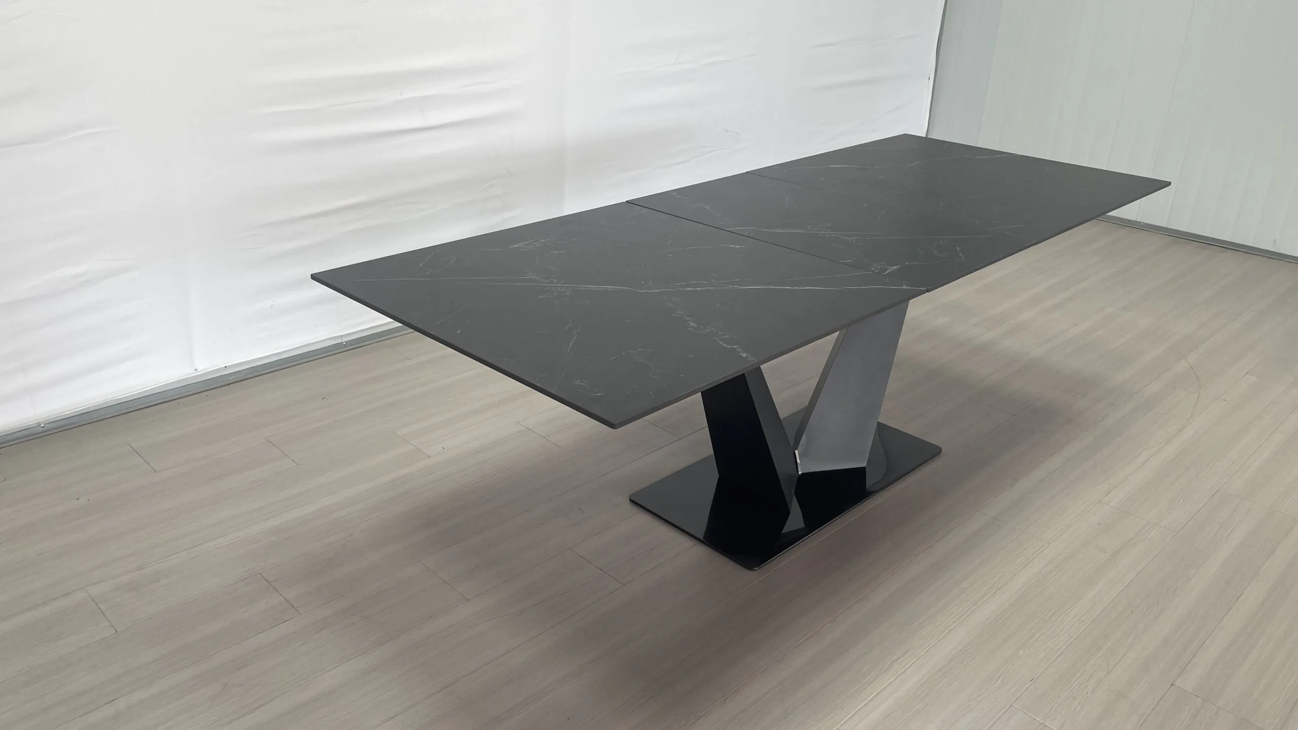 Sintered stone top steel extendable table - 图片 2